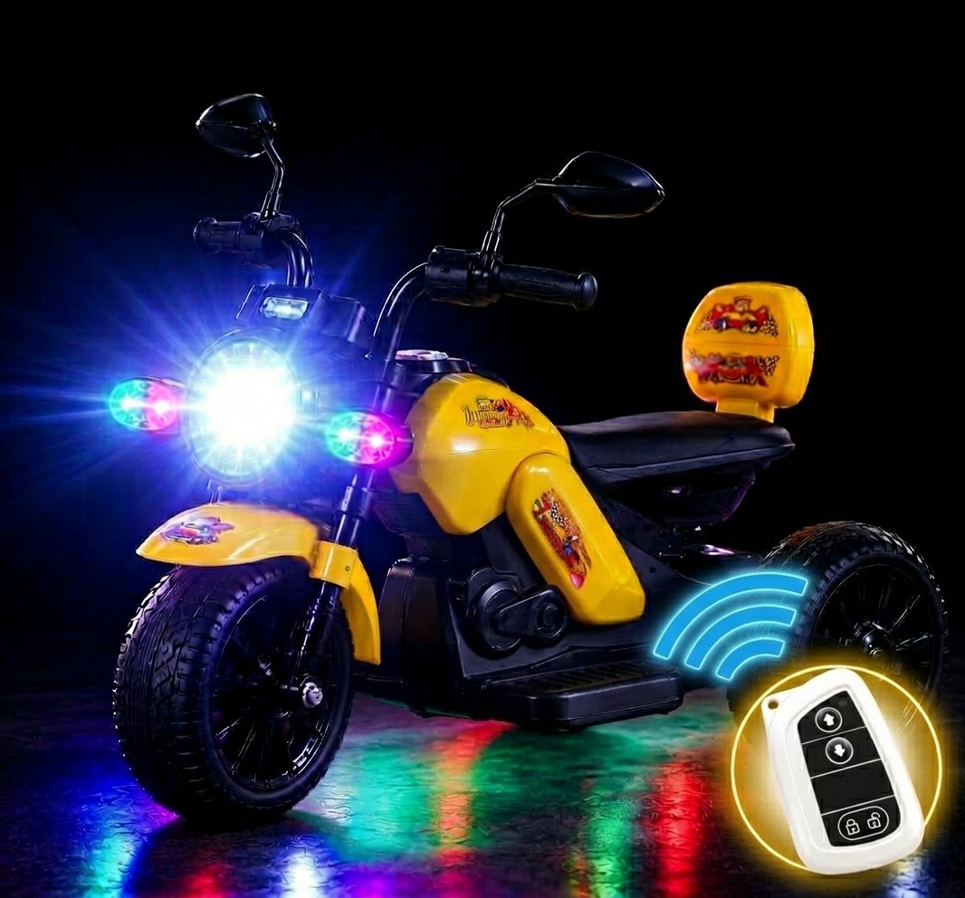 Gypsy Bike With Remote- Yellow - Image 2