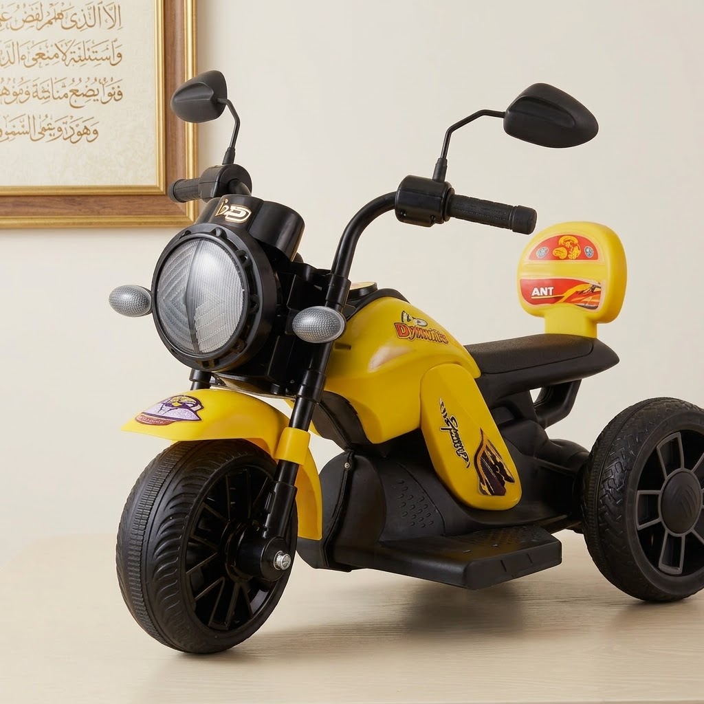 Gypsy Bike With Remote- Yellow - Image 4