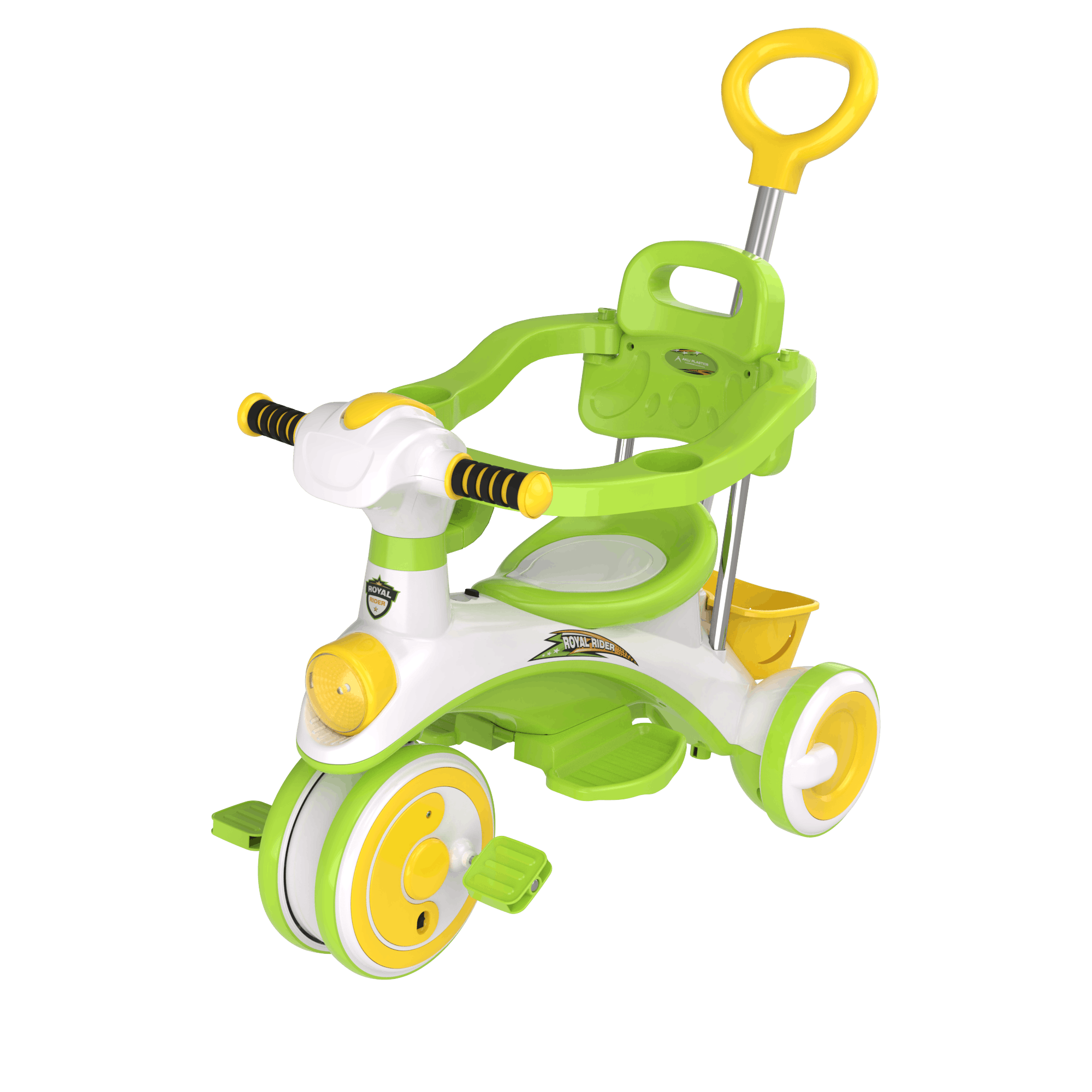 Royal Rider with Shield (White & Green)