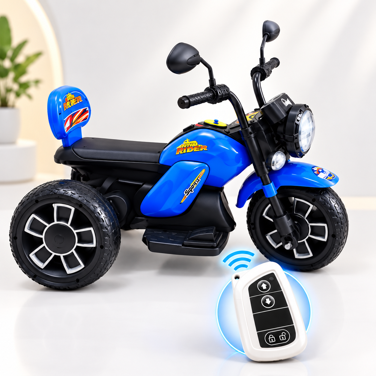 Gypsy Bike With Remote- Blue - Image 3