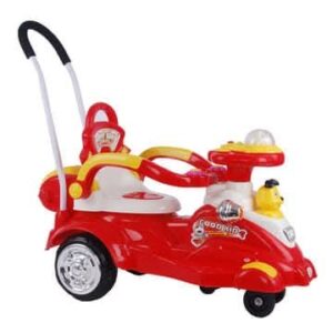 Swing Car With Safety Guard – Red