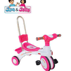 Rock Rider Tricycle With Support Handle - Pink