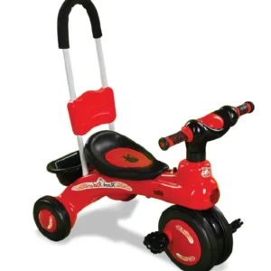 Rock Rider Tricycle With Support Handle - Red And Black