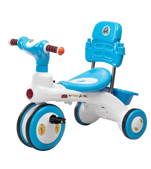 Rock Rider Tricycle With Backrest 3Y KD - Blue