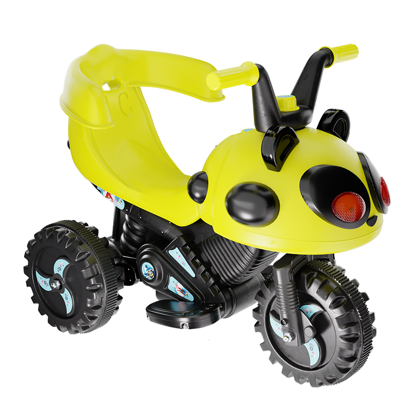 Rechargeable Pikko Tricycle - Yellow - Image 2