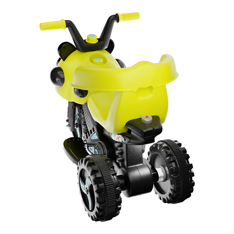 Rechargeable Pikko Tricycle - Yellow - Image 3